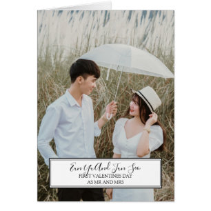 First Valentine's Day Married Photo Cards