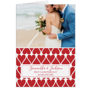 First Valentine's Day Married Photo Cards
