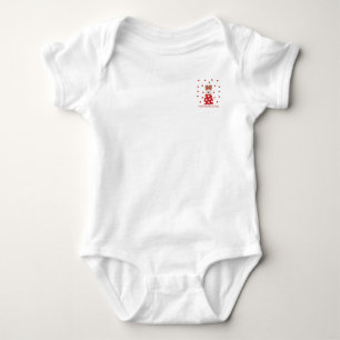 First Valentines Day Wire Fox Terrier Dog Baby Bodysuit
