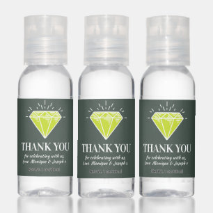 First wedding anniversary favor peridot green  hand sanitizer