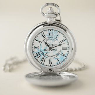 First Wedding Anniversary Husband Gift Pocket Watch
