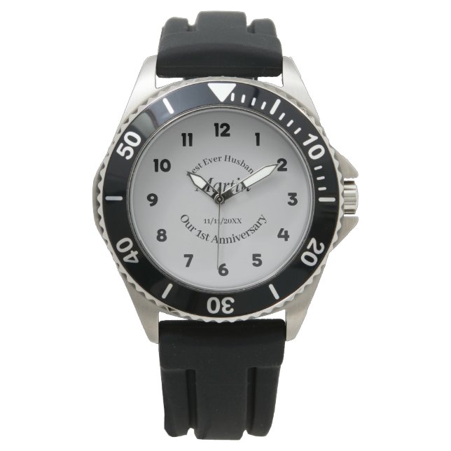 First Wedding Anniversary Husband Gift Watch (Front)