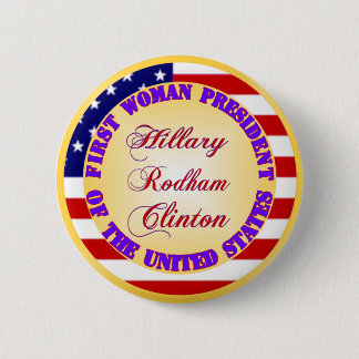 First Woman Pinback Button