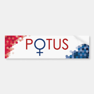 First Woman President Bumper Sticker