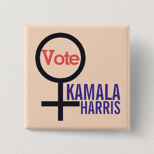 First Woman President Kamala Harris 2024 Election Button
