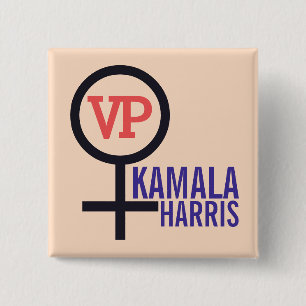 First Woman Vice President Kamala Harris VP Button
