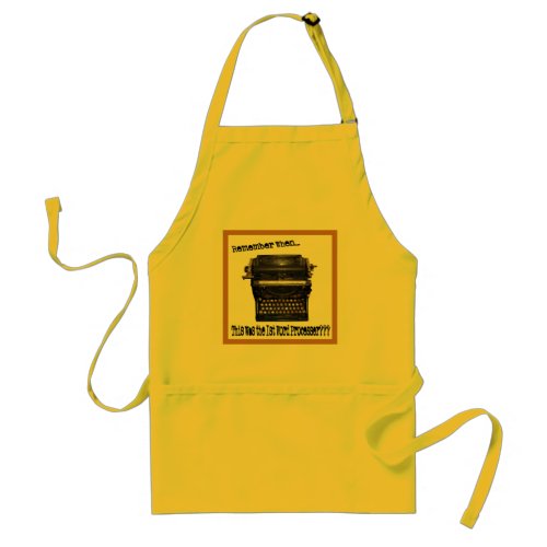First Word Processer Apron