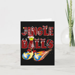 First Xmas As A Dad Jingle Volleyball Papa Uncle D Card