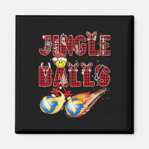 First Xmas As A Dad Jingle Volleyball Papa Uncle D Magnet