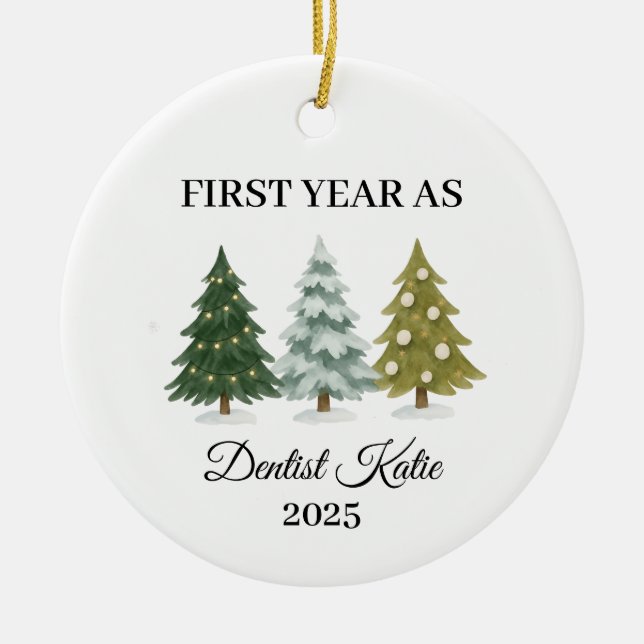 First Year as Dentist, Dentist Ornament (Front)