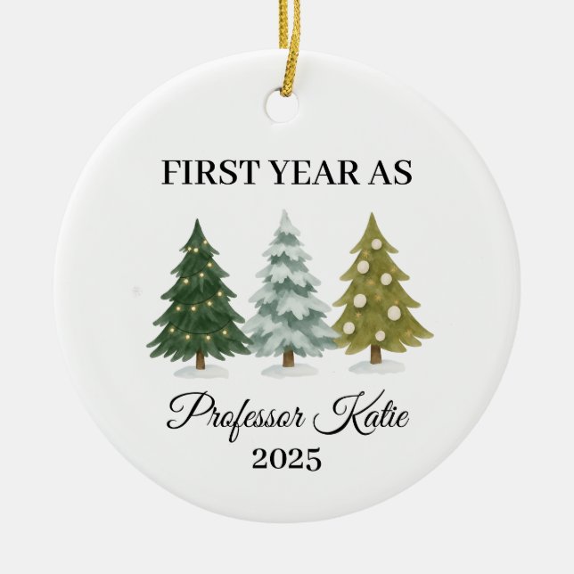 First Year as Professor, Professor Ornament (Front)