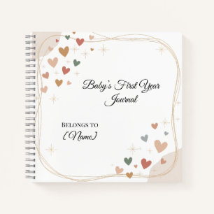 First Year Baby Journal Personalized