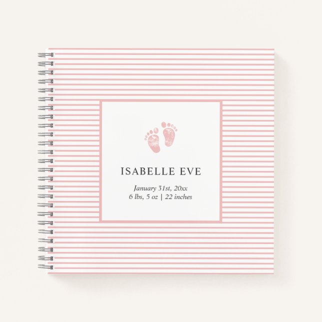 First Year Baby Memory Book Personalized Baby Book (Front)