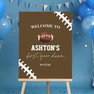 First Year Down 1st Birthday Party Welcome Sign