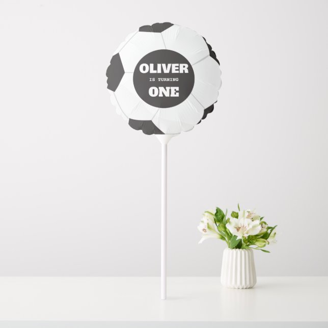 First year down football birthday  balloon (In SItu)