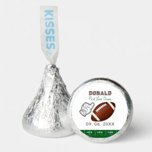 First Year Down Football Birthday  Hershey®'s Kisses®