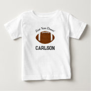 First Year Down | Football Boy First Birthday Baby T-shirt at Zazzle