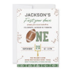 First Year Down Football First Birthday Party