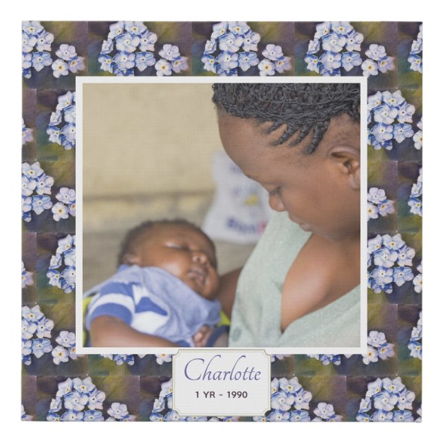 First Year Keepsake Faux Canvas Print (Front)