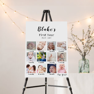 First Year Photo Milestone Foam Board