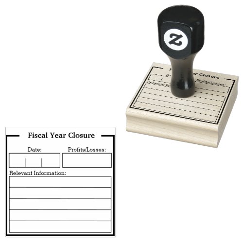 Fiscal Year Closure Stamp
