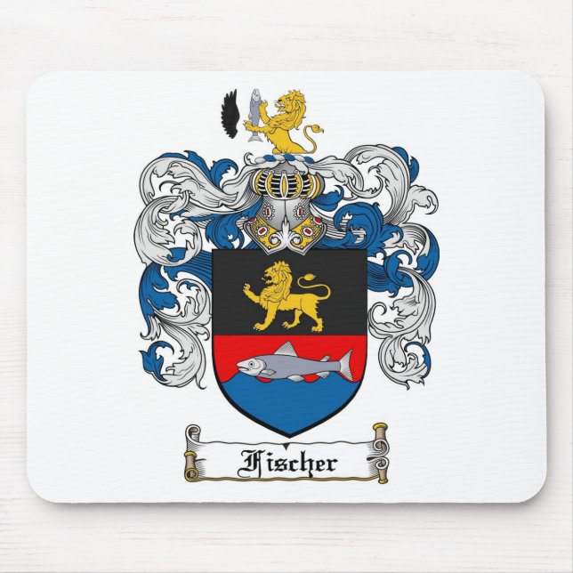 FISCHER FAMILY CREST -  FISCHER COAT OF ARMS MOUSE PAD (Front)