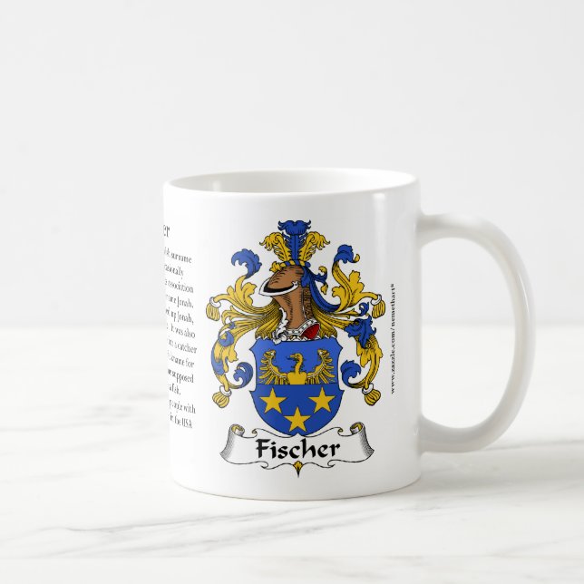 Fischer (German) Family Coat of Arms Mug (Right)