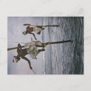 Fischer in Sri Lanka- Postkarte Postcard