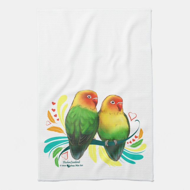 Fischer Lovebirds Towel (Vertical)