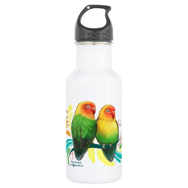 Fischer Lovebirds Water Bottle (Front)
