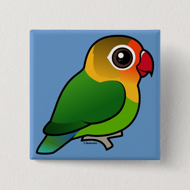 Fischer's Lovebird Button (Front)