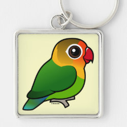 Birdorable Fischer's Lovebird Premium Square Keychain