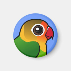 Birdorable Fischer's Lovebird Round Magnet
