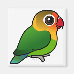 Birdorable Fischer's Lovebird Square Magnet