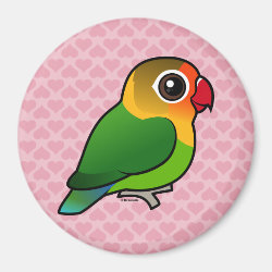 Birdorable Fischer's Lovebird Round Magnet
