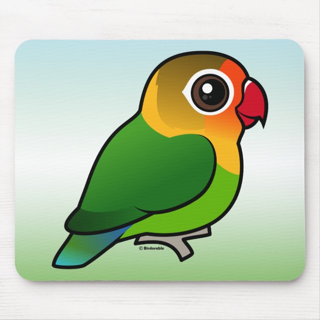 Fischer's Lovebird Mouse Pad (Front)
