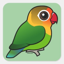 Birdorable Fischer's Lovebird Square Sticker