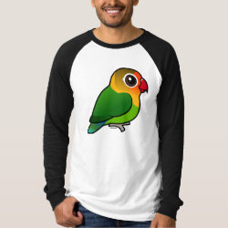 Birdorable Fischer's Lovebird Men's Canvas Long Sleeve Raglan T-Shirt