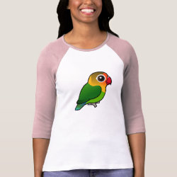 Birdorable Fischer's Lovebird Ladies Raglan Fitted T-Shirt