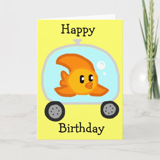 Fish 2.0 Birthday Card (Front)