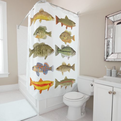 Fish 2 Shower Curtain