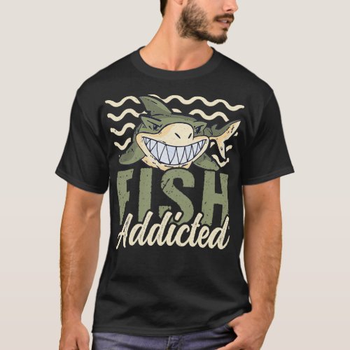 Fish addicted Aquarist Koi Fish Lover Aquarium Cla T_Shirt