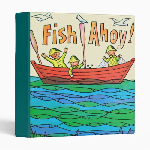 Fish Ahoy 3 Ring Binder