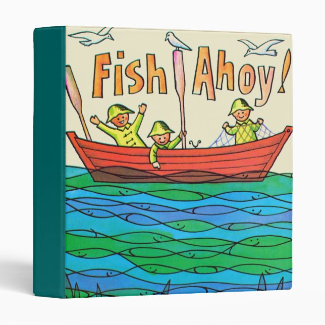 Fish Ahoy! 3 Ring Binder (Front/Spine)