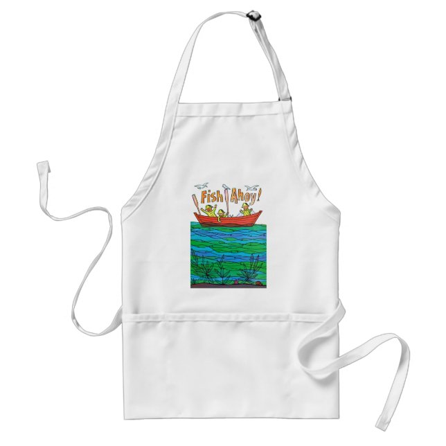 Fish Ahoy! Adult Apron (Front)