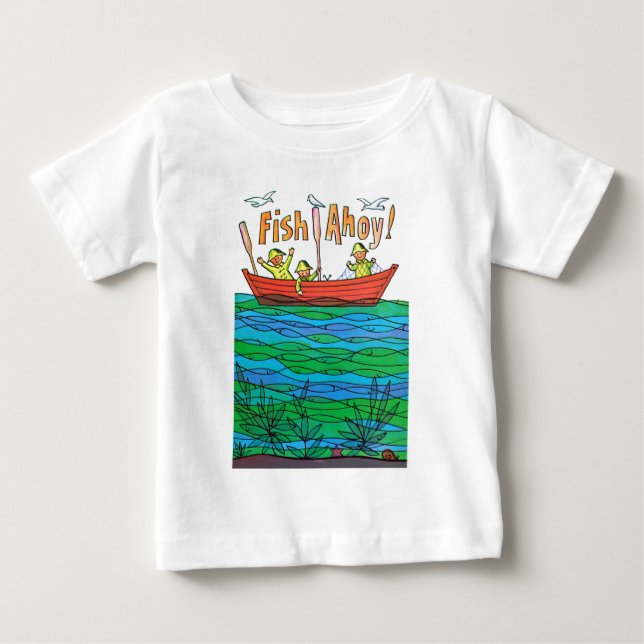 Fish Ahoy! Baby T-Shirt (Front)