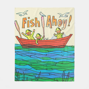 Fish Ahoy! Fleece Blanket