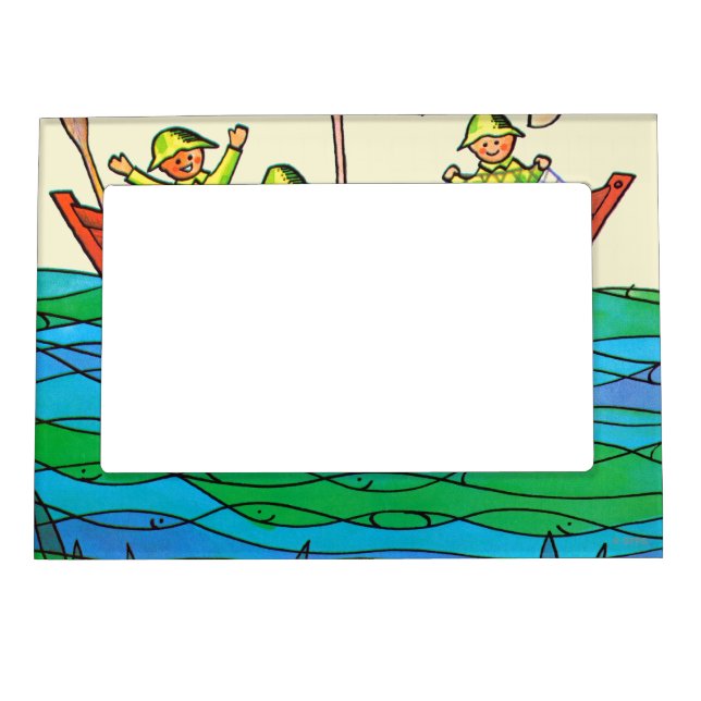Fish Ahoy! Magnetic Photo Frame (Front)