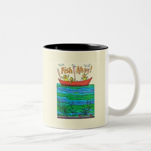 Fish Ahoy Two_Tone Coffee Mug