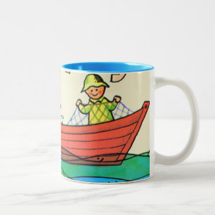 Fish Ahoy! Two-Tone Coffee Mug